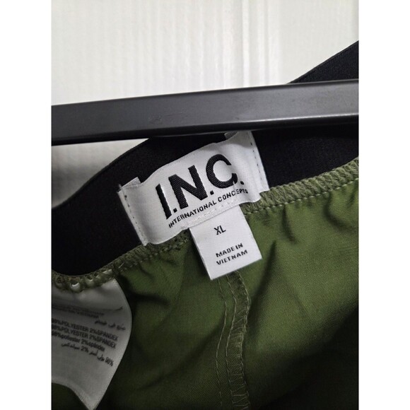 INC International Concepts Men's XL Olive Green Satin Boxer Shorts NWT - Picture 2 of 3